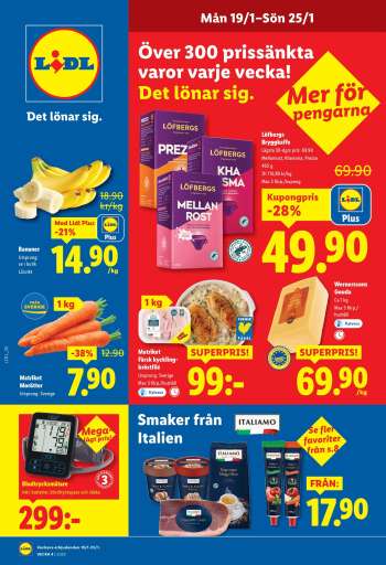 Lidl reklamblad - 19/1 2026 - 25/1 2026.