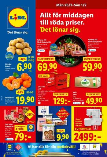Lidl reklamblad - 26/1 2026 - 1/2 2026.