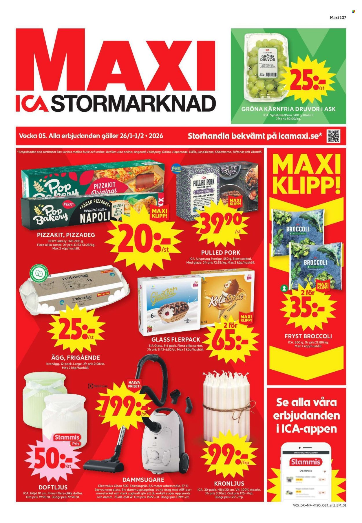ICA reklamblad - 26/1 2026 - 1/2 2026. Sida 1