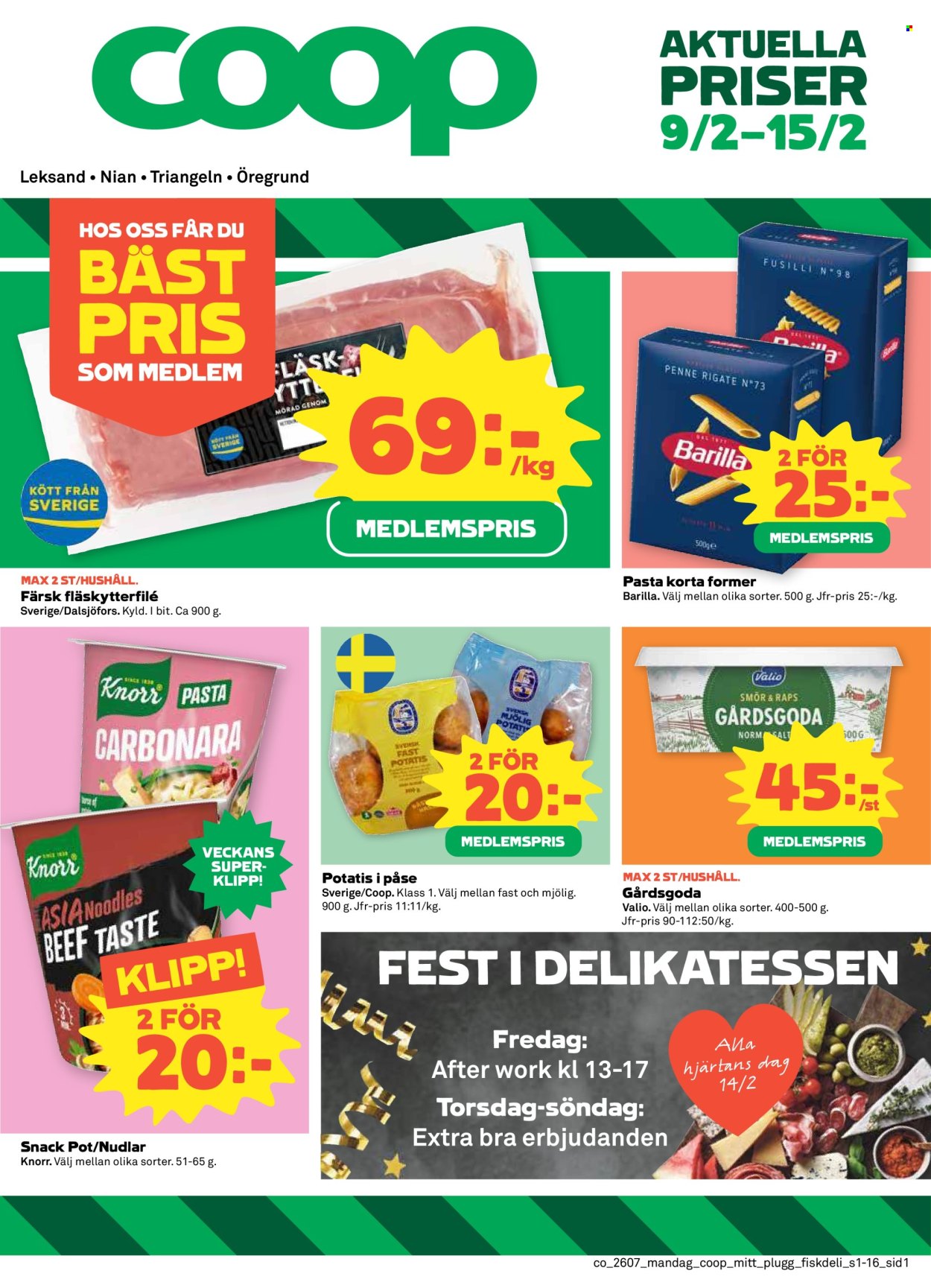 Coop reklamblad - 9/2 2026 - 15/2 2026. Sida 1