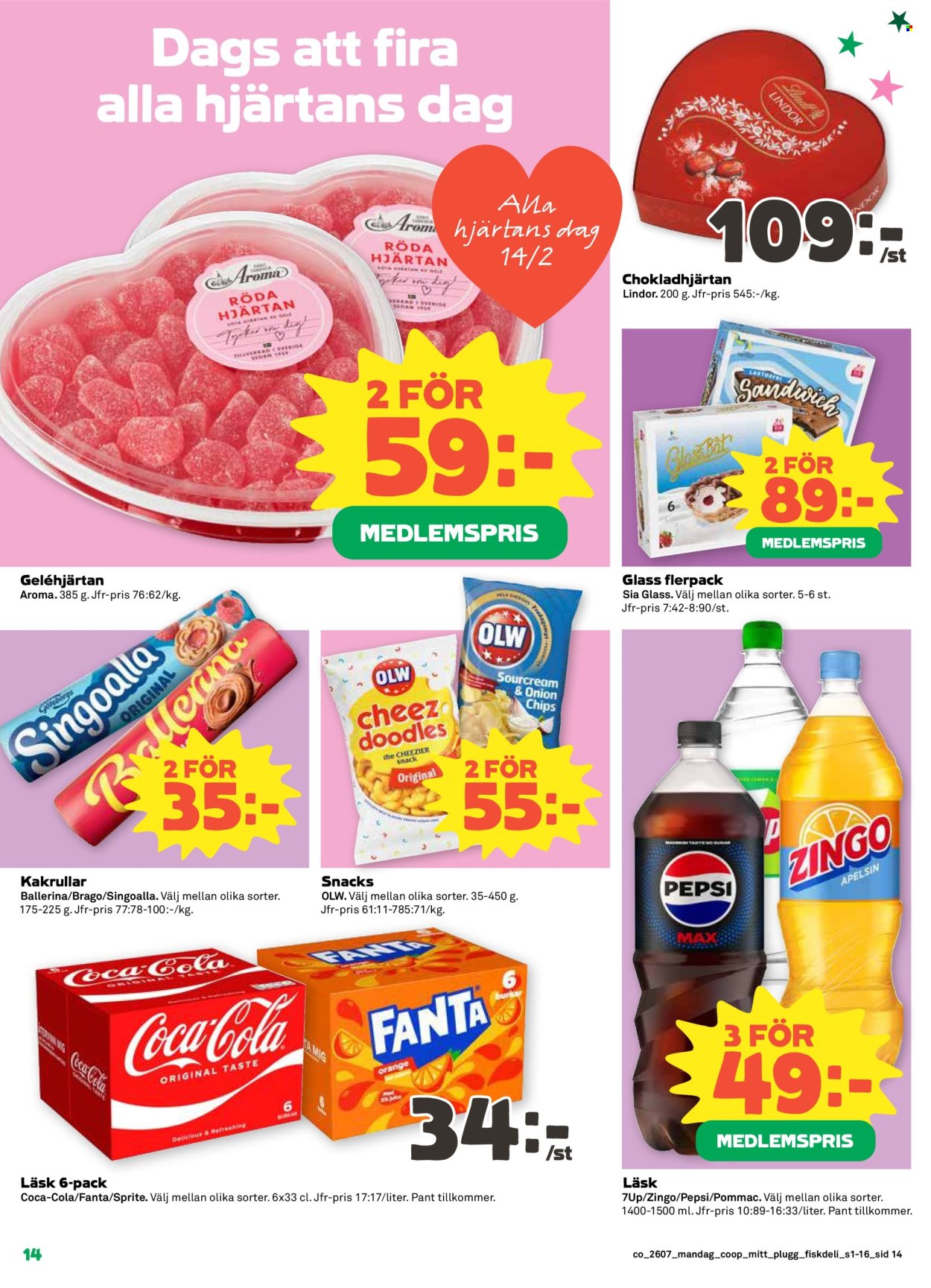 Coop reklamblad - 9/2 2026 - 15/2 2026. Sida 14