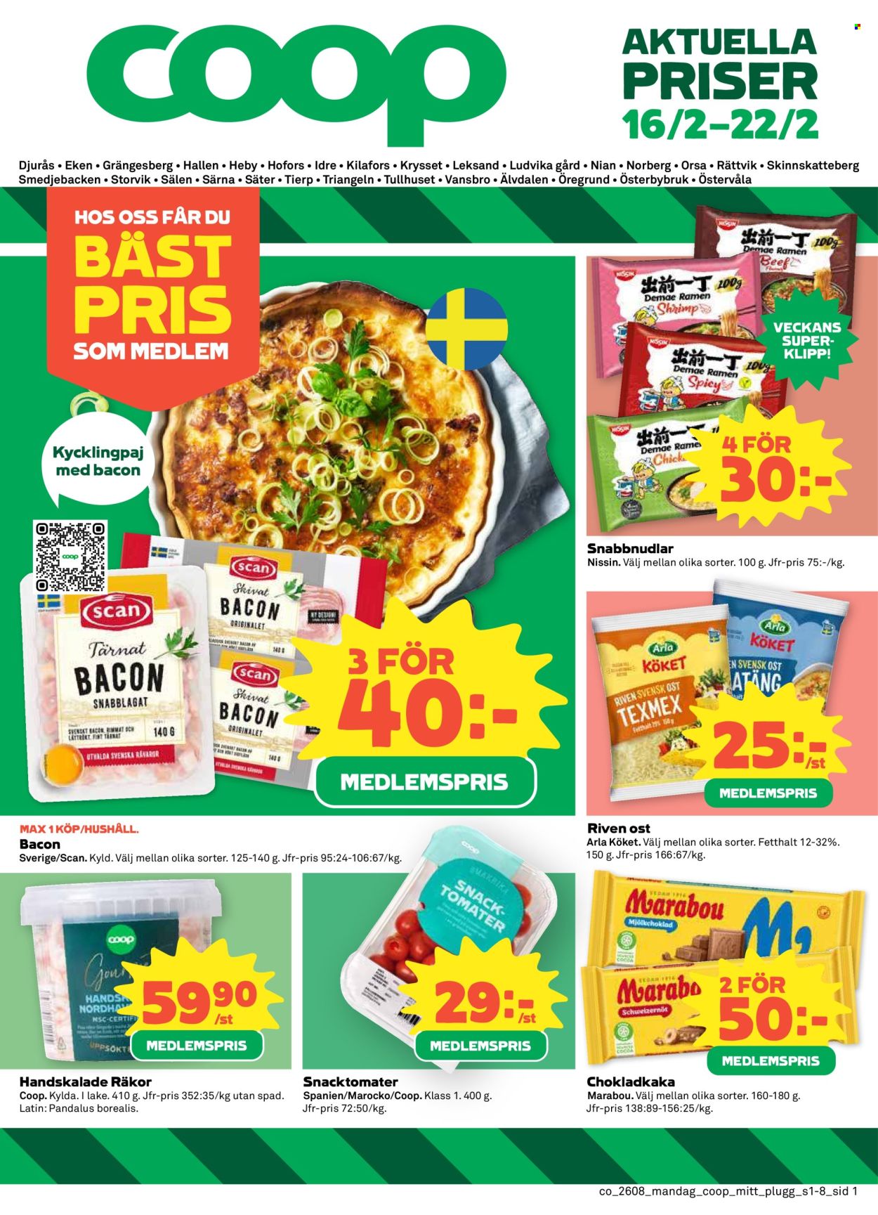 Coop reklamblad - 16/2 2026 - 22/2 2026. Sida 1