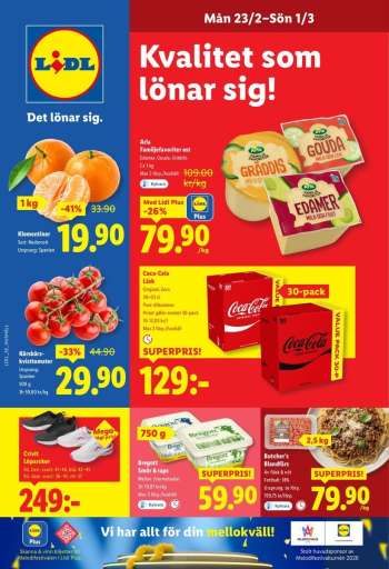 Lidl reklamblad - 23/2 2026 - 1/3 2026.