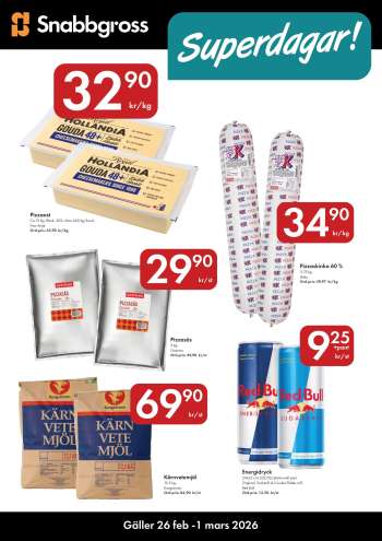 Snabbgross reklamblad - 26/2 2026 - 1/3 2026.