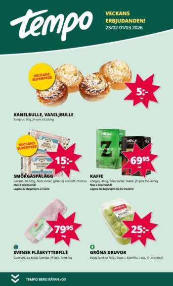 Tempo reklamblad - 23/2 2026 - 1/3 2026.