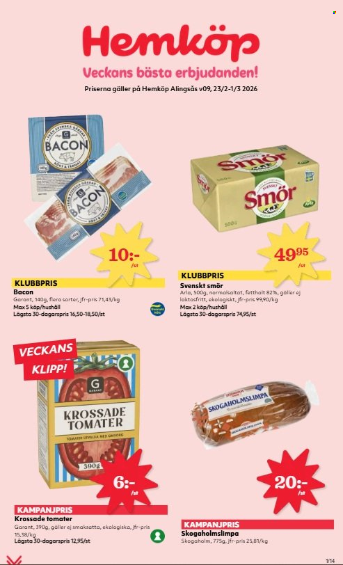 Hemköp reklamblad - 23/2 2026 - 1/3 2026. Sida 1