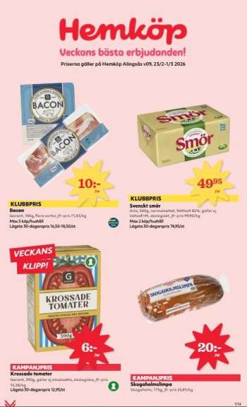 Hemköp reklamblad - 23/2 2026 - 1/3 2026.