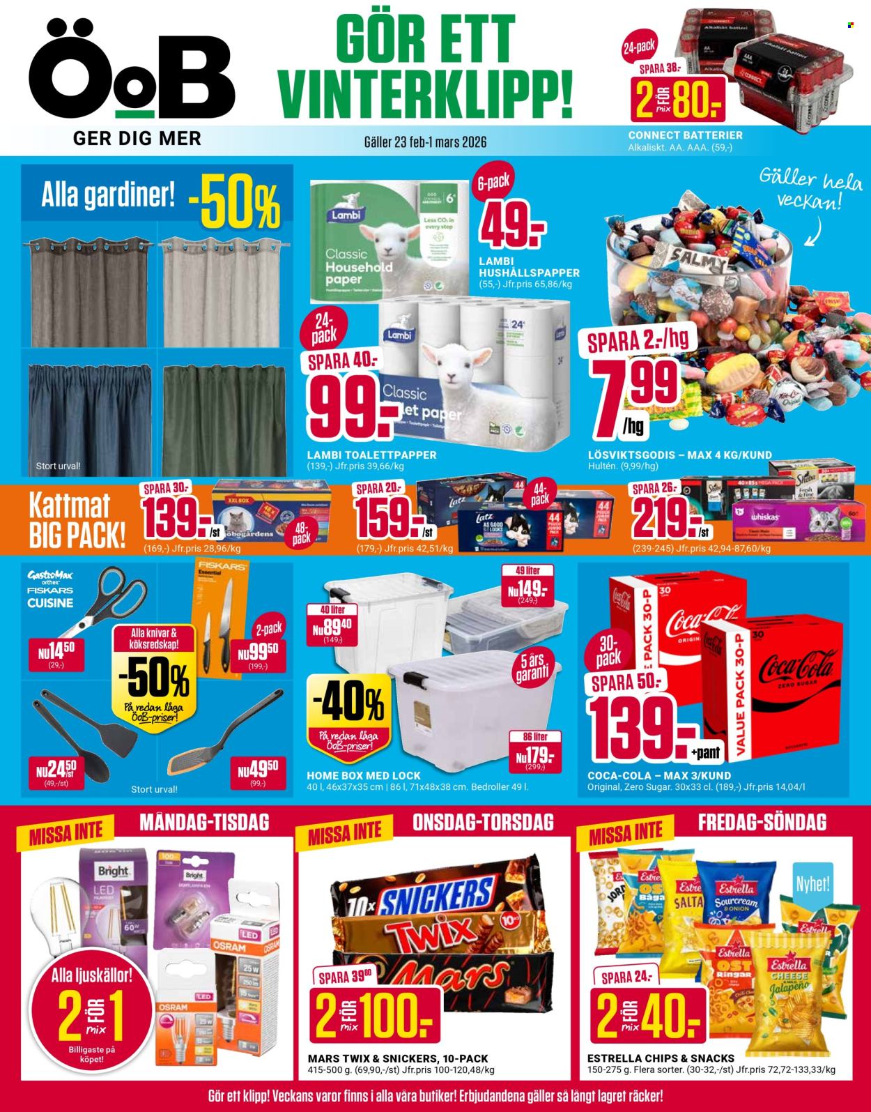 ÖoB reklamblad - 23/2 2026 - 1/3 2026. Sida 1