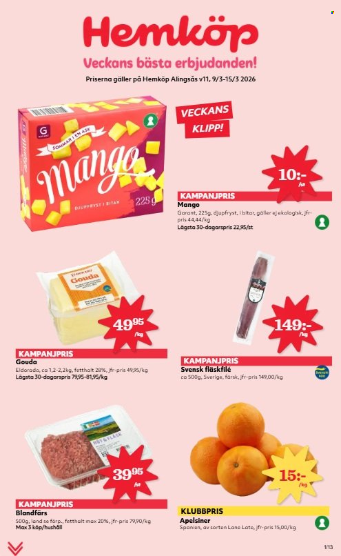 Hemköp reklamblad - 9/3 2026 - 15/3 2026. Sida 1