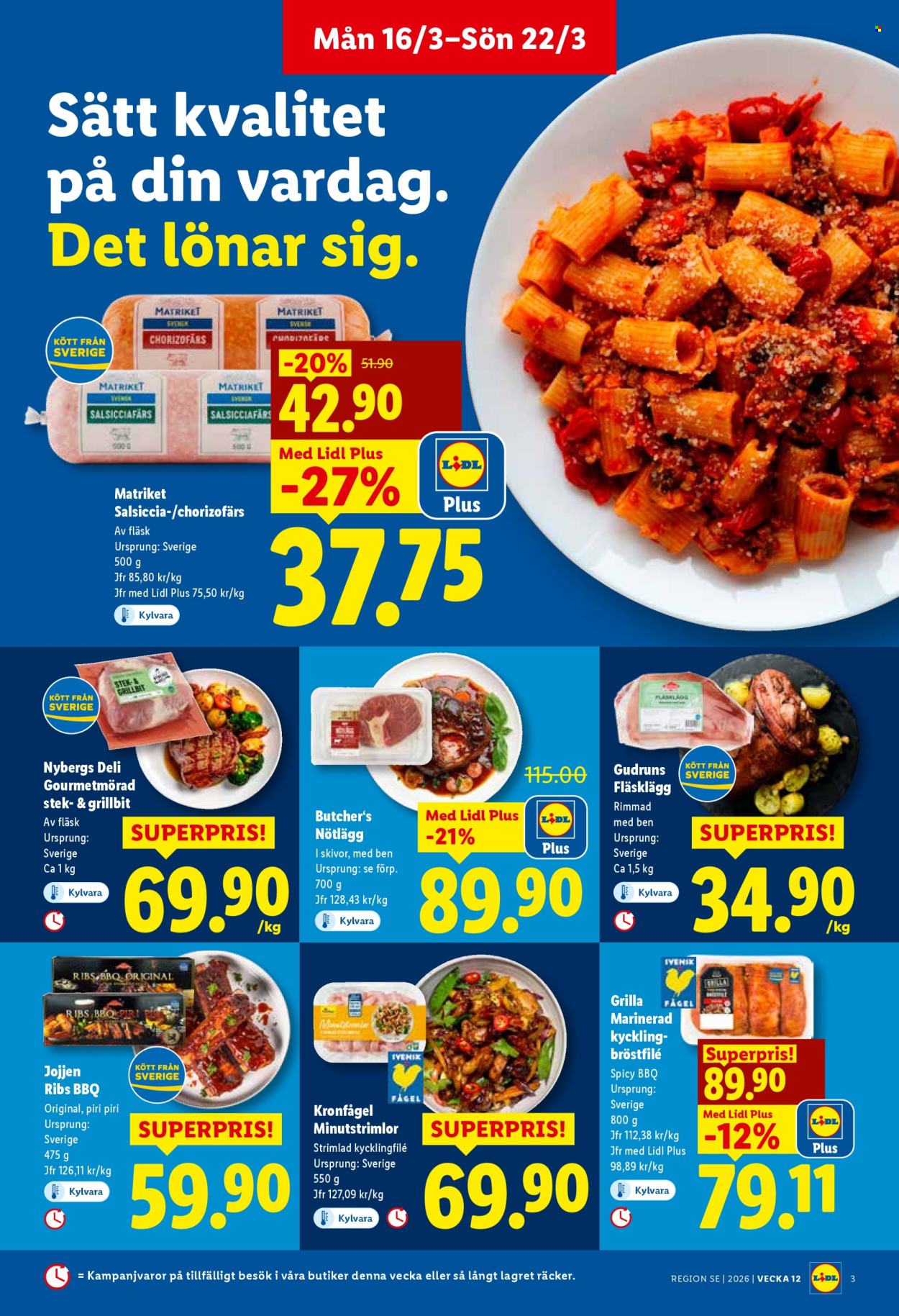 Lidl reklamblad - 16/3 2026 - 22/3 2026. Sida 3