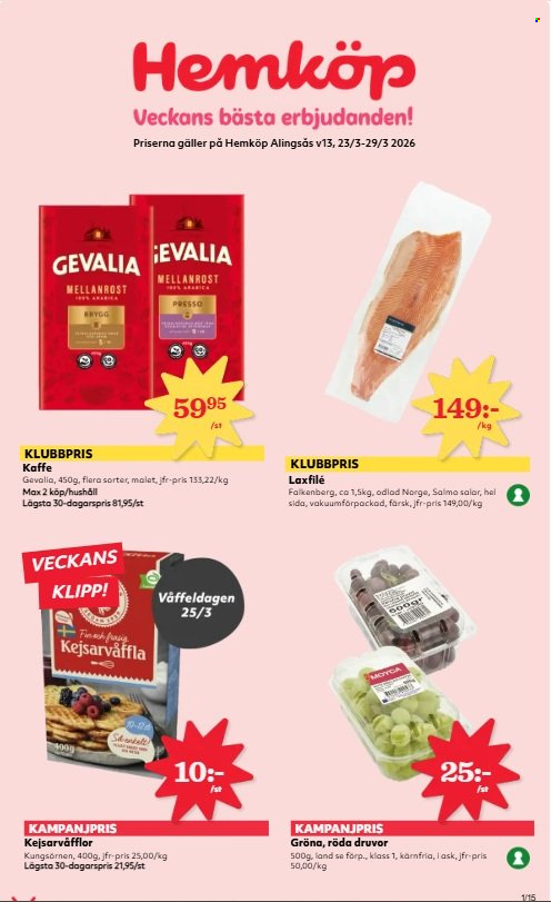 Hemköp reklamblad - 23/3 2026 - 29/3 2026. Sida 1
