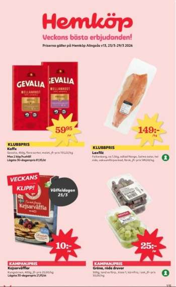 Hemköp reklamblad - 23/3 2026 - 29/3 2026.