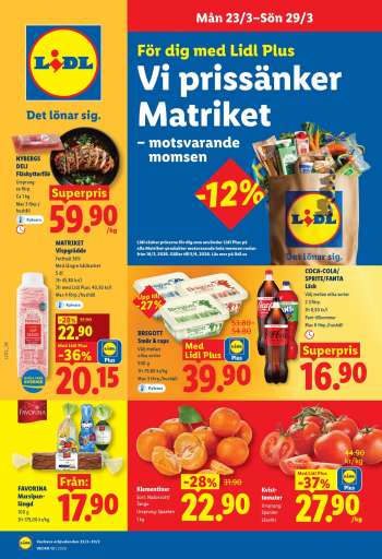 Lidl reklamblad - 23/3 2026 - 29/3 2026.