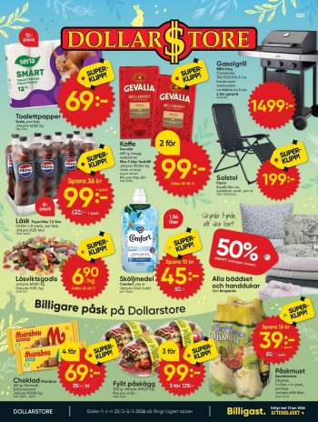 DollarStore reklamblad - 23/3 2026 - 5/4 2026.
