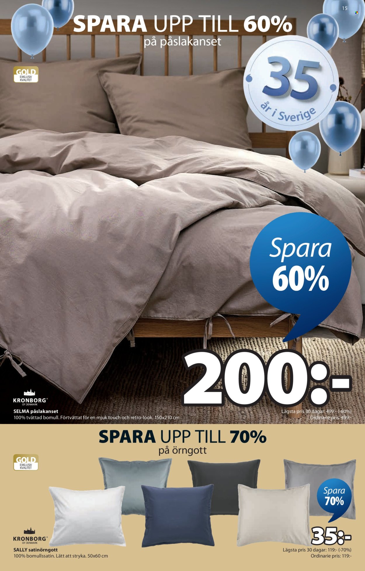 JYSK reklamblad - 30/3 2026 - 26/4 2026. Sida 15