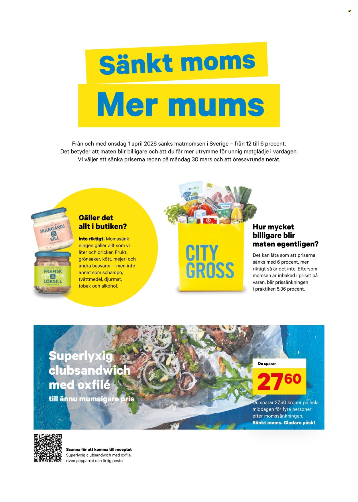 City Gross reklamblad - 30/3 2026 - 6/4 2026. Sida 2