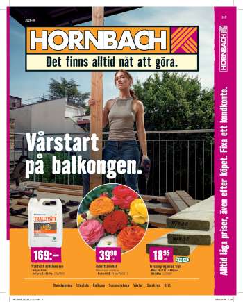 Hornbach reklamblad - 1/4 2026 - 30/4 2026.