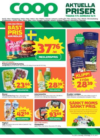 Coop reklamblad - 7/4 2026 - 12/4 2026.