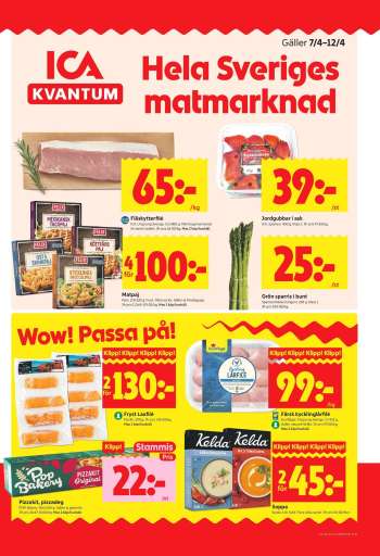 ICA reklamblad - 7/4 2026 - 12/4 2026.