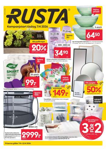 Rusta reklamblad - 7/4 2026 - 12/4 2026.
