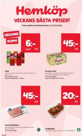 Hemköp reklamblad - 7/4 2026 - 12/4 2026.