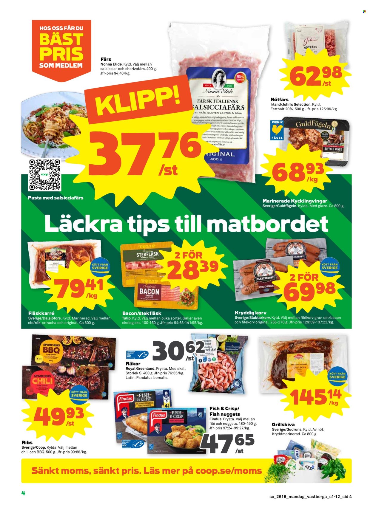 Coop reklamblad - 13/4 2026 - 19/4 2026. Sida 4