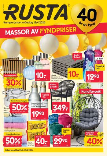 Rusta reklamblad - 13/4 2026 - 19/4 2026.