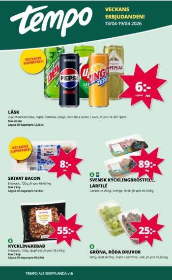 Tempo reklamblad - 13/4 2026 - 19/4 2026.