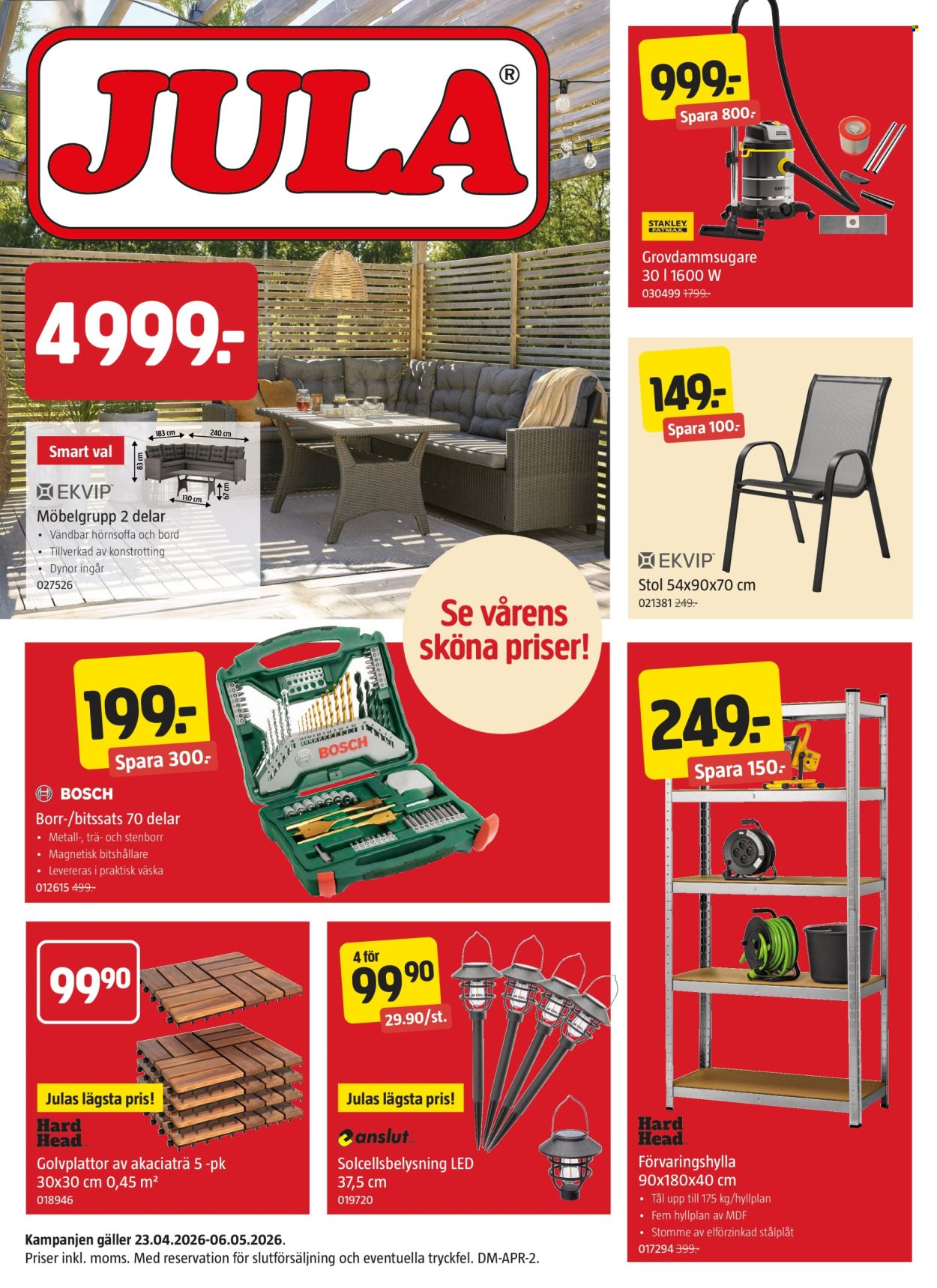 Jula reklamblad - 23/4 2026 - 6/5 2026. Sida 1