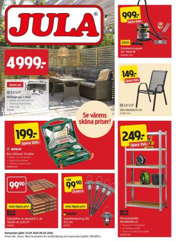 Jula reklamblad - 23/4 2026 - 6/5 2026.