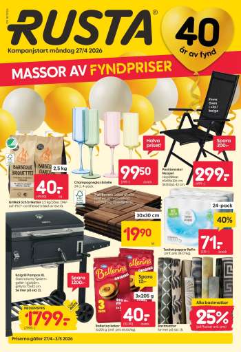 Rusta reklamblad - 27/4 2026 - 3/5 2026.
