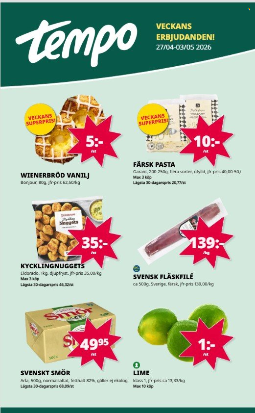 Tempo reklamblad - 27/4 2026 - 10/5 2026. Sida 1