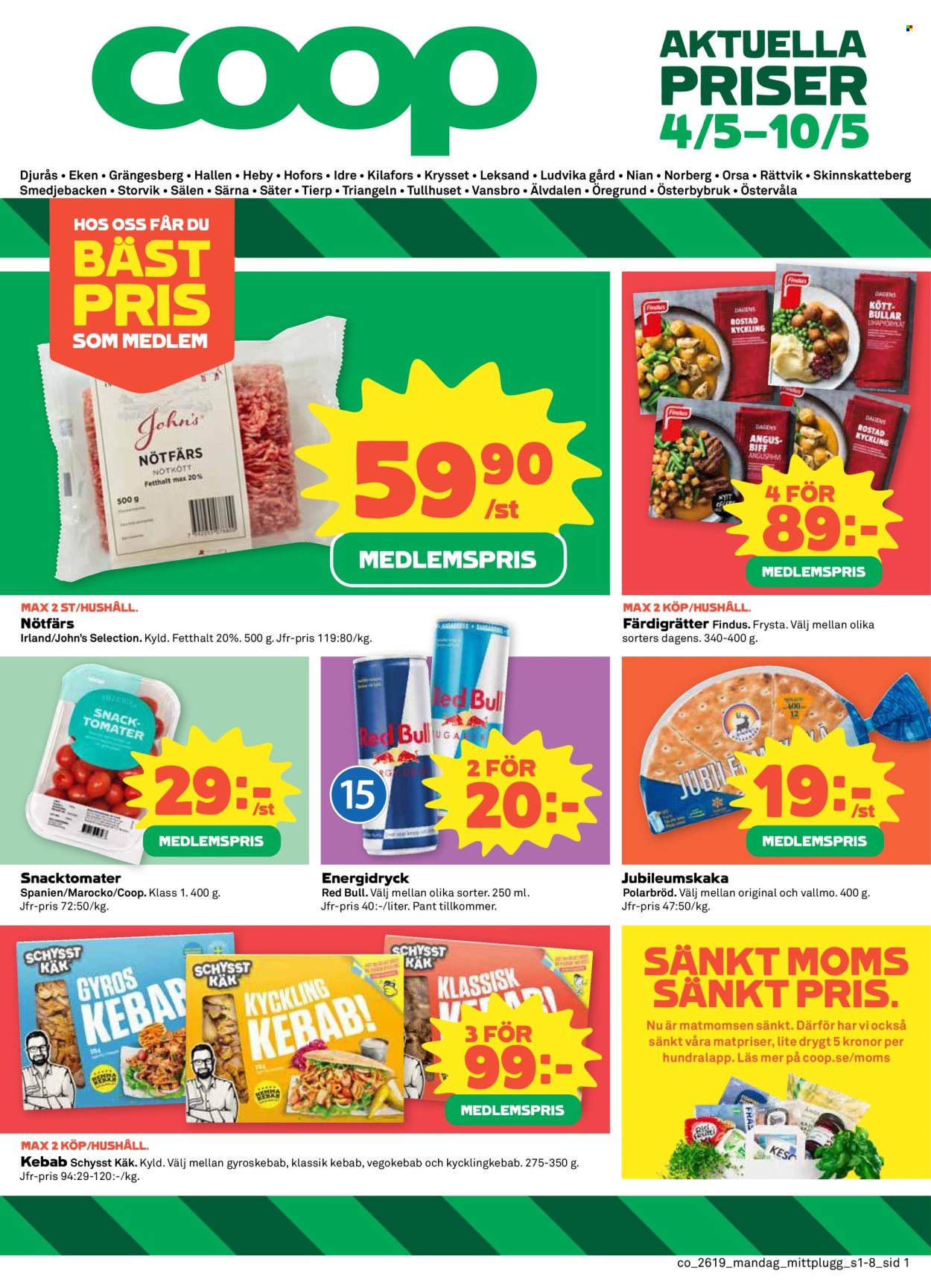 Coop reklamblad - 4/5 2026 - 10/5 2026. Sida 1