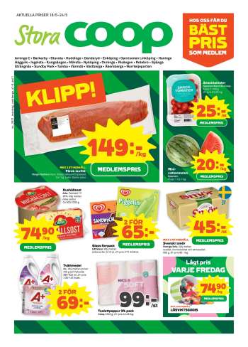 Stora Coop reklamblad - 18/5 2026 - 24/5 2026.