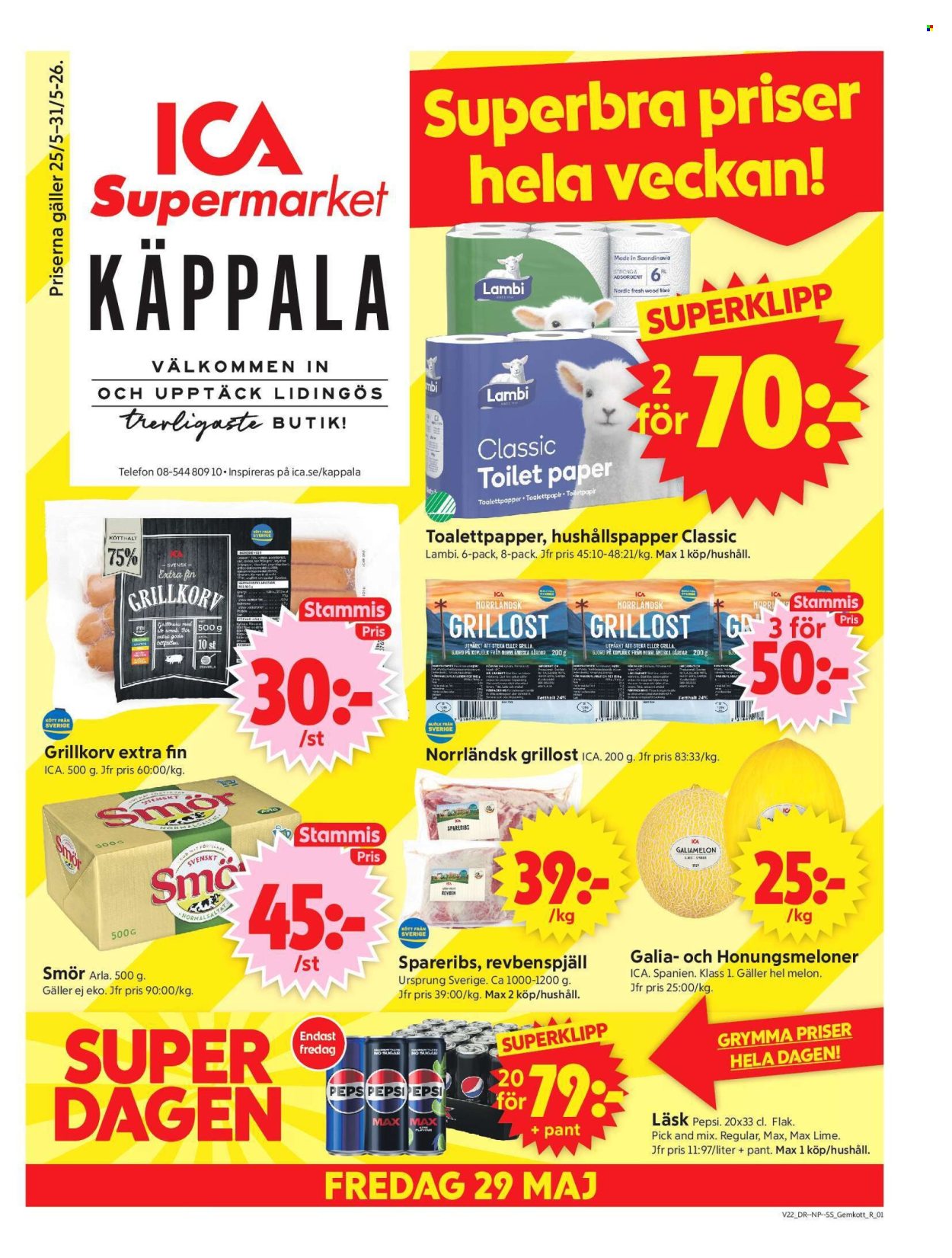 ICA reklamblad - 25/5 2026 - 31/5 2026. Sida 1