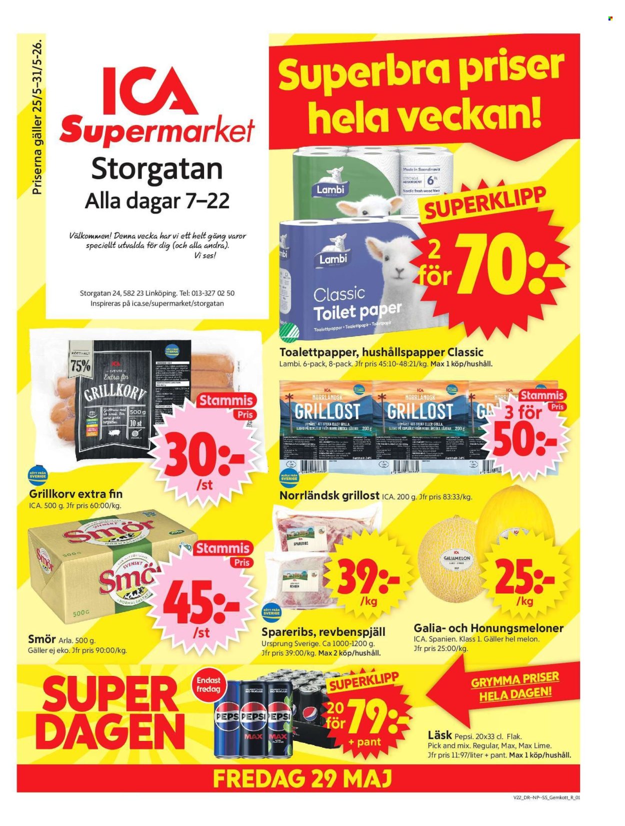 ICA reklamblad - 25/5 2026 - 31/5 2026. Sida 1