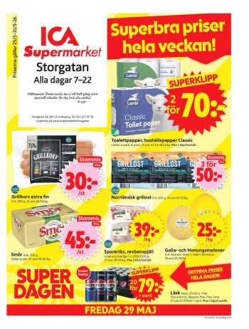 ICA reklamblad - 25/5 2026 - 31/5 2026.