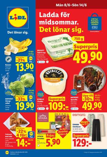 Lidl reklamblad - 8/6 2026 - 14/6 2026.