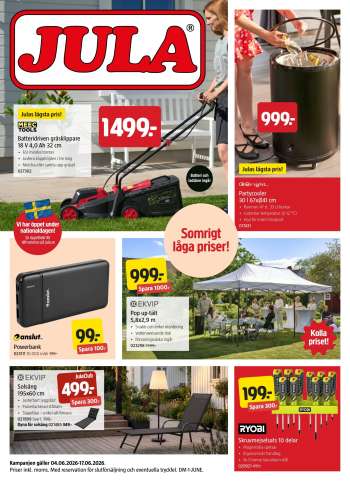 Jula reklamblad - 4/6 2026 - 17/6 2026.