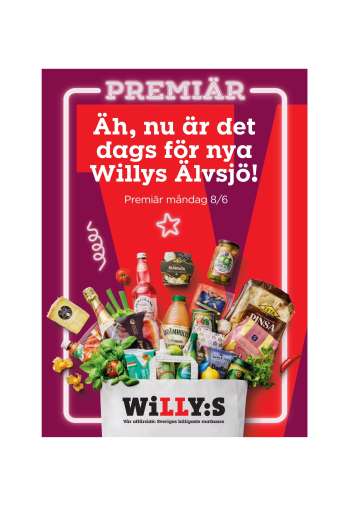 Willys reklamblad - 8/6 2026 - 14/6 2026.