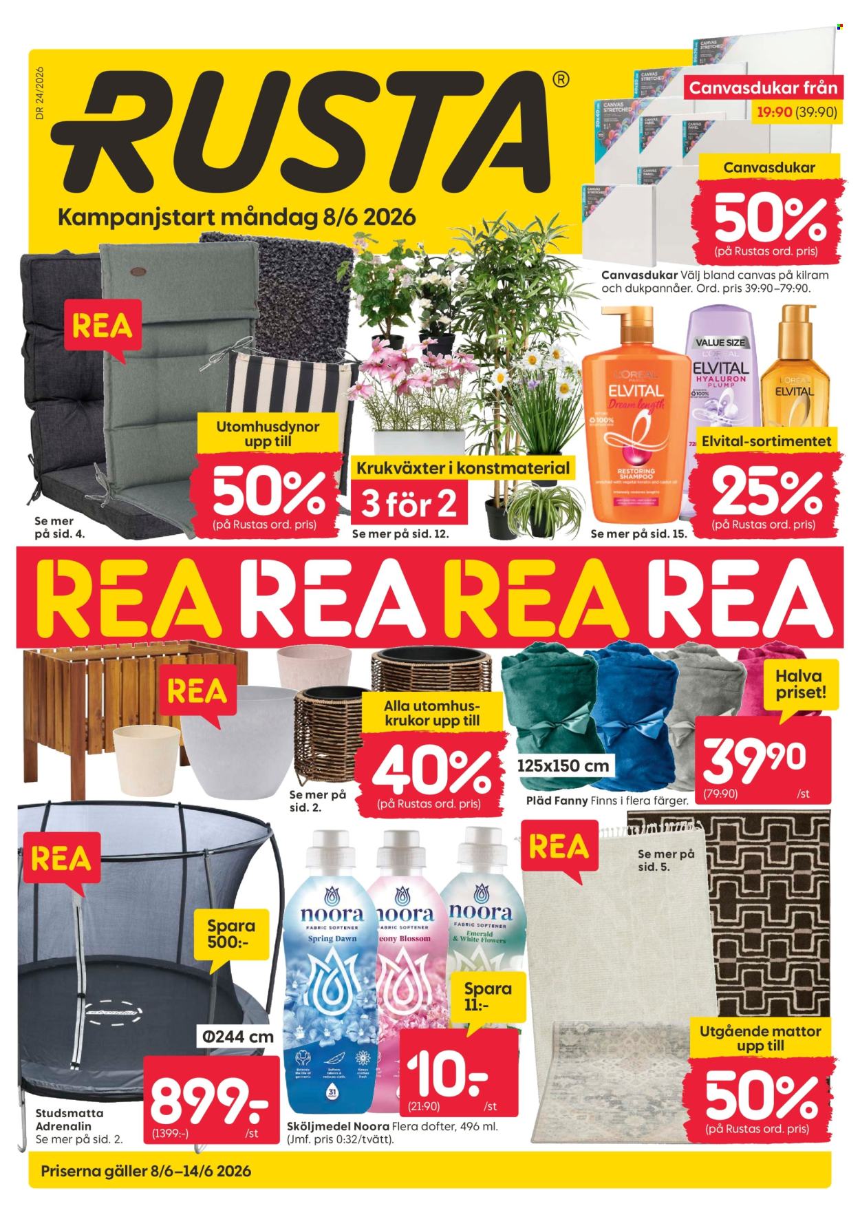 Rusta reklamblad - 8/6 2026 - 14/6 2026. Sida 1