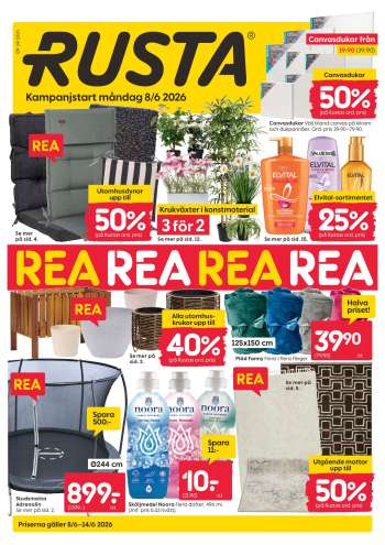 Rusta reklamblad - 8/6 2026 - 14/6 2026.
