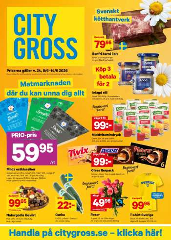 City Gross reklamblad - 8/6 2026 - 14/6 2026.