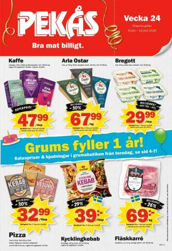 Pekås reklamblad - 8/6 2026 - 14/6 2026.