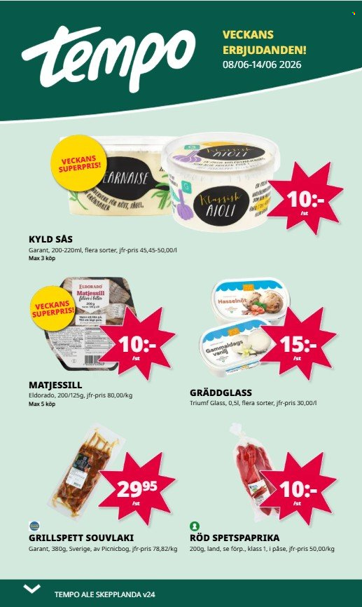 Tempo reklamblad - 8/6 2026 - 14/6 2026. Sida 1