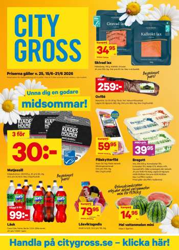 City Gross reklamblad - 15/6 2026 - 21/6 2026.