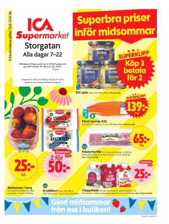 ICA reklamblad - 15/6 2026 - 21/6 2026.