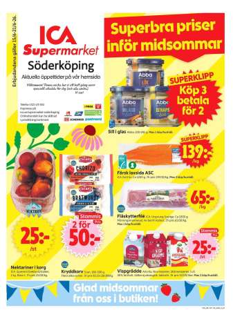 ICA reklamblad - 15/6 2026 - 21/6 2026.