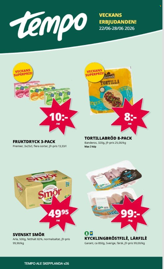 Tempo reklamblad - 22/6 2026 - 28/6 2026. Sida 1