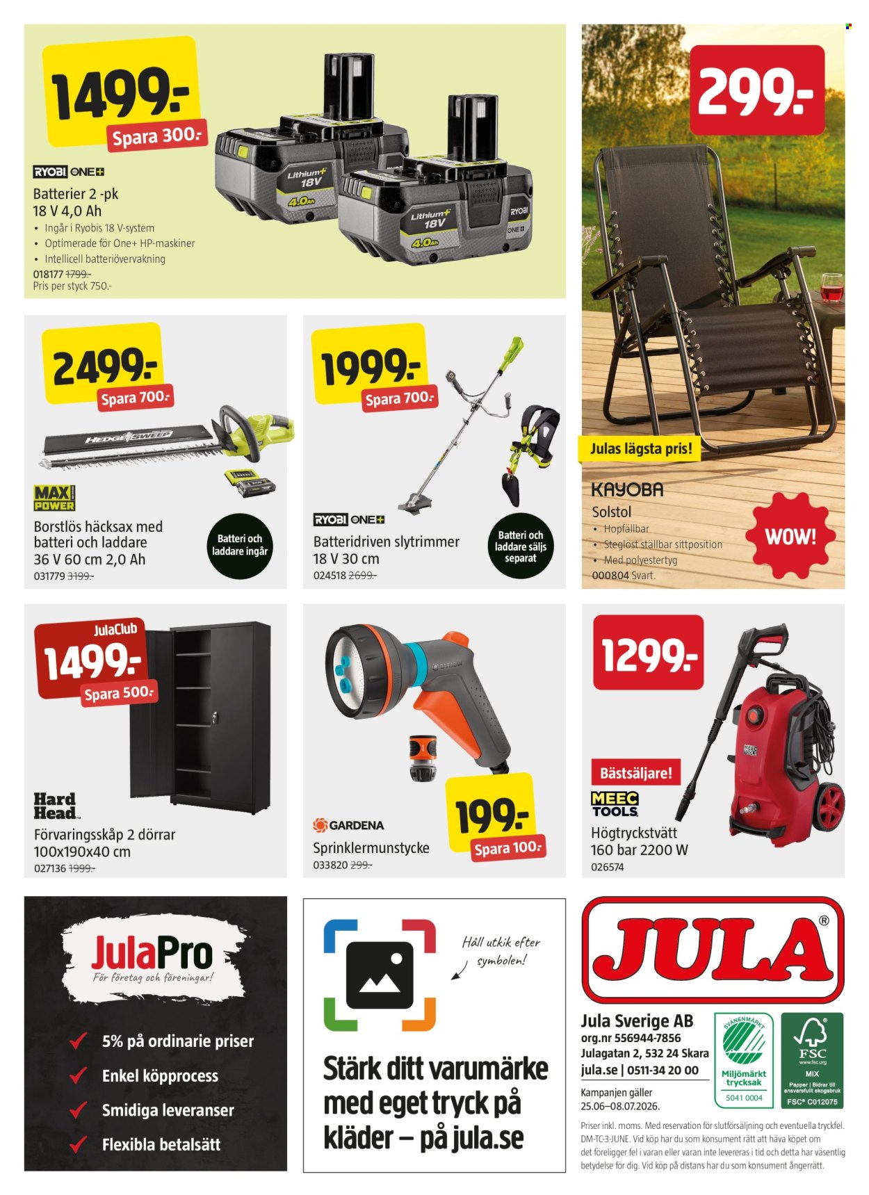 Jula reklamblad - 25/6 2026 - 8/7 2026. Sida 8